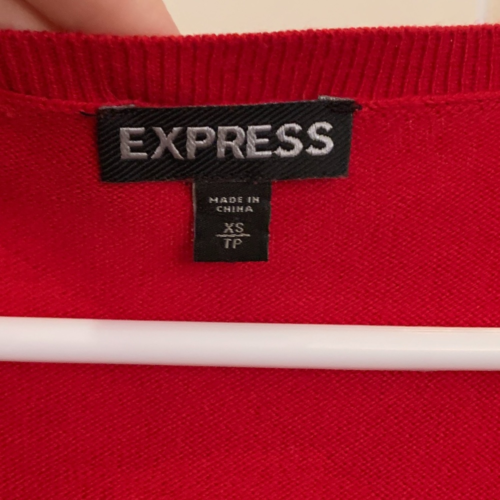 Express Red Sweater Size XS - Picture 2 of 4